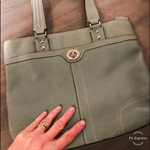 COACH Hamilton Pebble Leather Tote Handbag